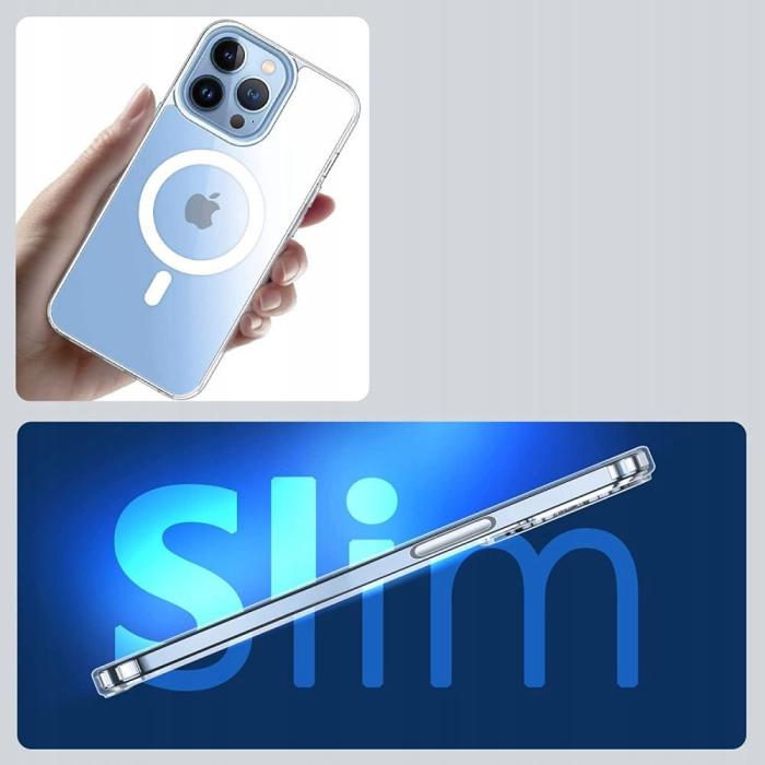 Bild 3, Tech-Protect Tech-Protect iPhone 13 Pro Skal Magmat MagSafe Transparent - Teknikhallen.se