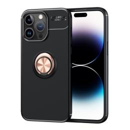  iPhone 15 Pro Max Skal Ring Svart/Roséguld - Teknikhallen.se