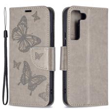  Samsung Galaxy S22 Plus Fodral Tryckt Fj&auml;ril Gr&aring; - Teknikhallen.se