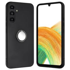  Samsung Galaxy S24 FE Skal Med Ringh&aring;llare Svart - Teknikhallen.se