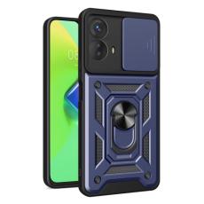  Motorola Moto G73 5G Skal CamShield Ring Bl&aring; - Teknikhallen.se
