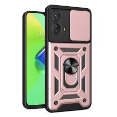  Motorola Moto G73 5G Skal CamShield Ring Ros&eacute;guld - Teknikhallen.se