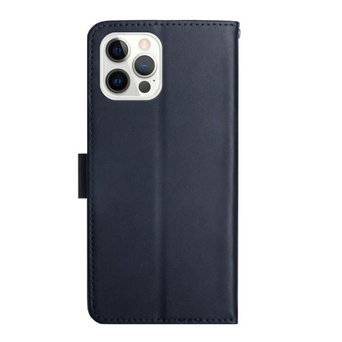 Bild 3,  iPhone 15 Pro Fodral Äkta Läder Blå - Teknikhallen.se