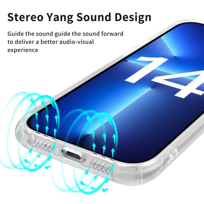 Bild 6, LEEU DESIGN LEEU DESIGN iPhone 14 Plus Skal AirBag Hybrid Matt Transparent - Teknikhallen.se