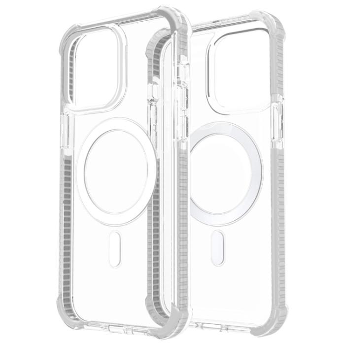 Bild 3,  iPhone 15 Pro Skal Shockproof MagSafe Hybrid Transparent - Teknikhallen.se