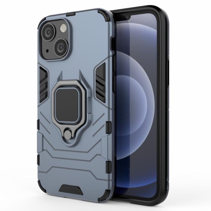 Bild 2,  iPhone 13 Mini - Hybrid Ring Skal - Navy Blue - Teknikhallen.se