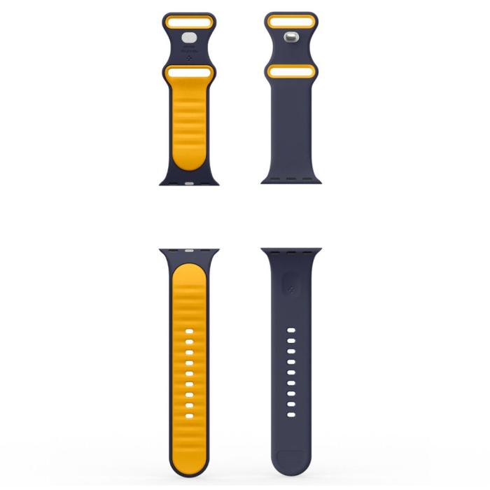 Bild 6, Spigen Spigen Apple Watch 42/41/40/38 mm Armband Nano Pop Blueberry Navy - Teknikhallen.se