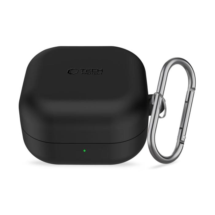 Bild 4, Tech-Protect Tech-Protect Galaxy Buds 4 / 4 Pro Skal Silikon Hook Svart - Teknikhallen.se