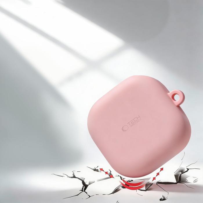 Bild 5, Tech-Protect Tech-Protect Galaxy Buds 4 / 4 Pro Skal Silikon Hook Svart - Teknikhallen.se