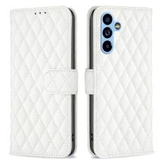  Samsung Galaxy A54 5G Fodral Diamond L&auml;der Vit - Teknikhallen.se
