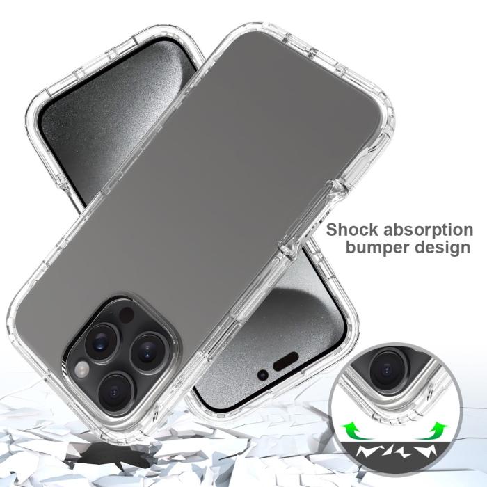 Bild 5,  iPhone 16 Pro Max Skal 360 Hybrid Transparent - Teknikhallen.se