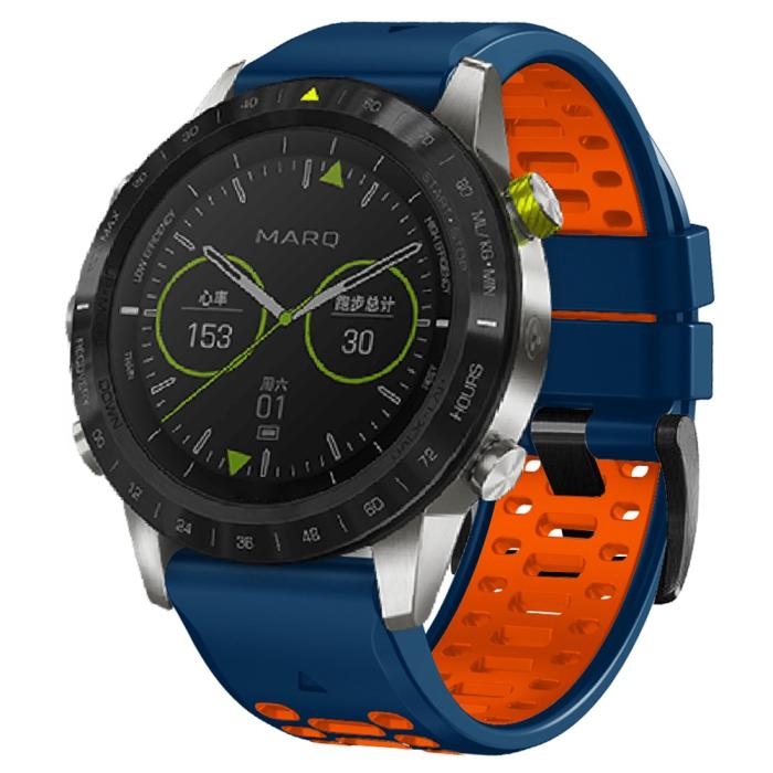 Bild 4,  Klockarmband 26 mm Dual-Color Robust Blå/Orange - Teknikhallen.se