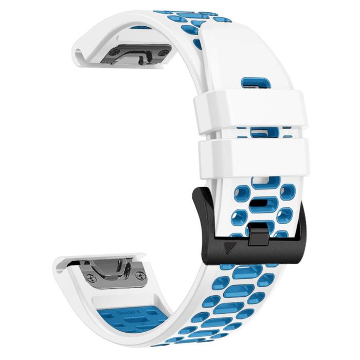Bild 2,  Klockarmband 26 mm Dual-Color Robust Vit/Blå - Teknikhallen.se