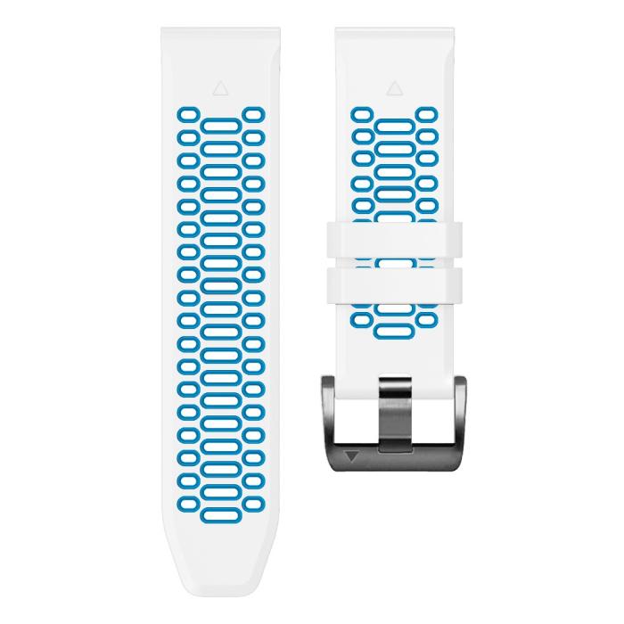 Bild 3,  Klockarmband 26 mm Dual-Color Robust Vit/Blå - Teknikhallen.se
