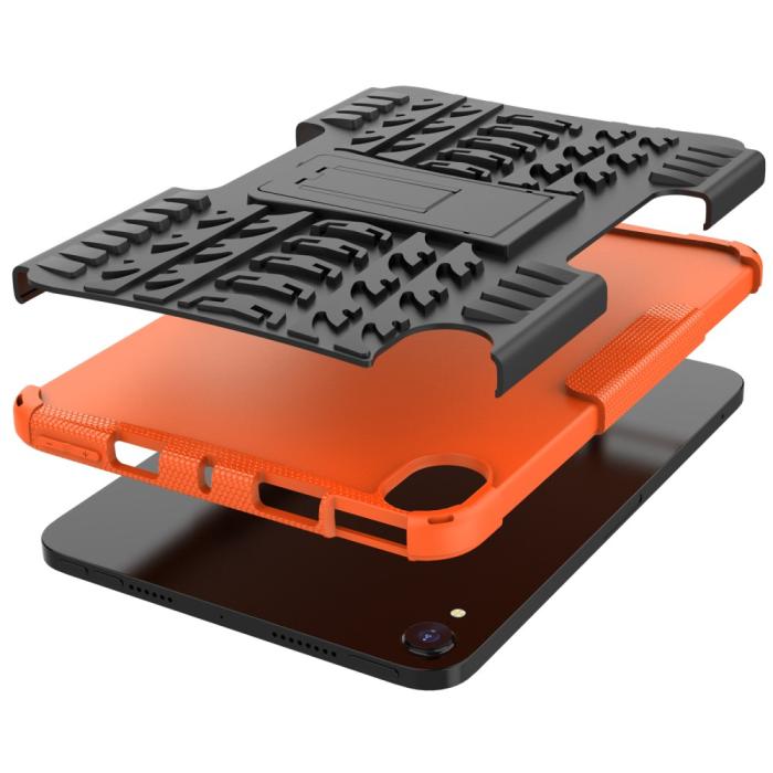 Bild 6,  iPad Mini 2024/2021 Skal Rugged Kickstand Armor Orange - Teknikhallen.se