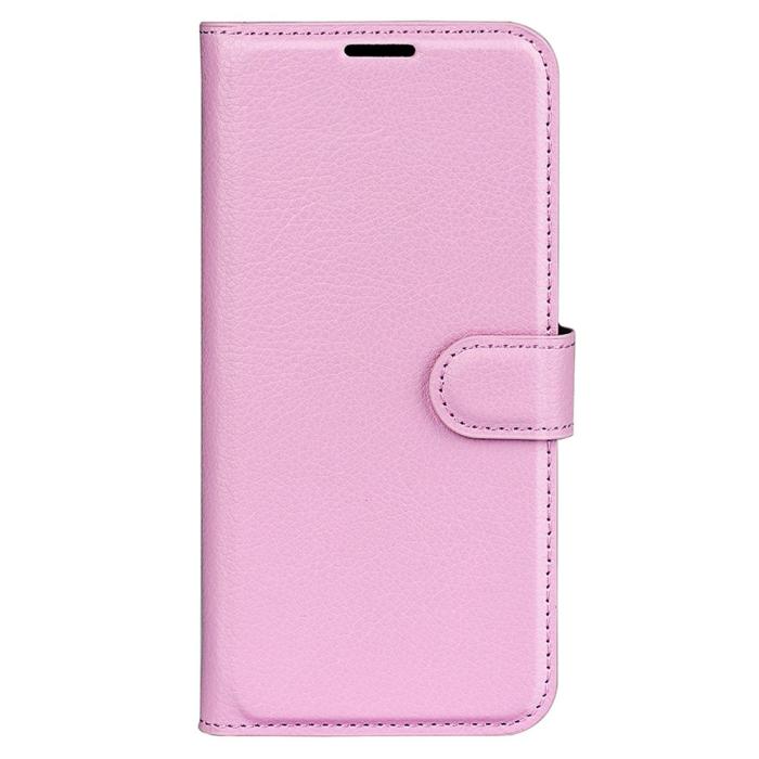 Bild 5,  Google Pixel 8 Pro Fodral Litchi Textur Ljus Rosa - Teknikhallen.se