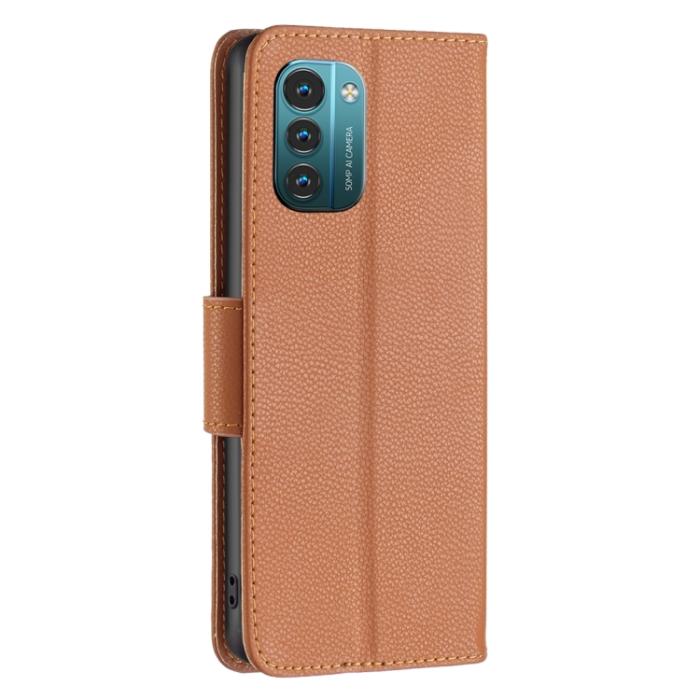 Bild 3,  Nokia G11 / G21 Fodral Shark Litchi Brun - Teknikhallen.se