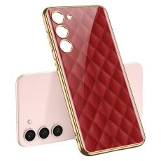 GKK GKK Galaxy S24 Skal H&auml;rdat Glas Electroplate R&ouml;d Diamond - Teknikhallen.se