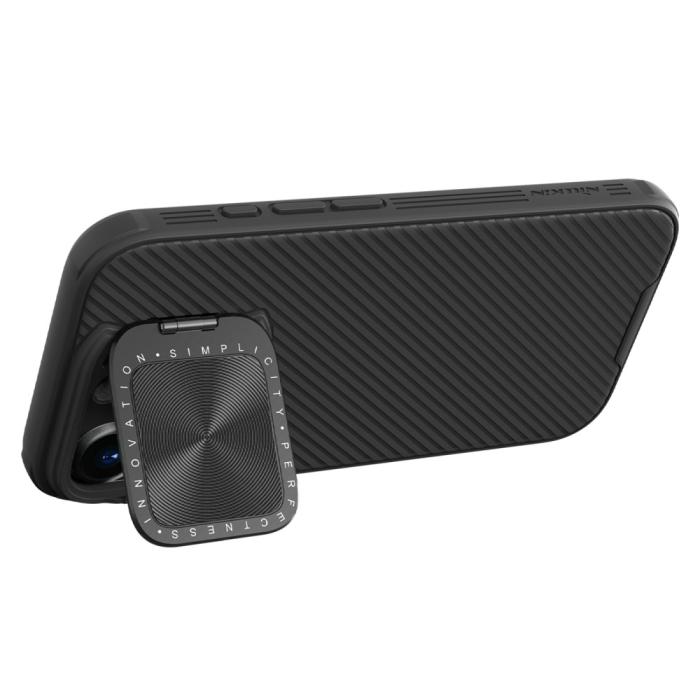 Bild 3, NILLKIN NILLKIN iPhone 16 Pro Skal MagSafe CamShield Prop Kickstand Svart - Teknikhallen.se