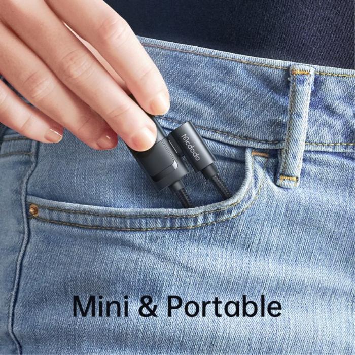 Bild 6, MCDODO Mcdodo DAC 60W PD USB-C - 3.5mm AUX Adapter Laddningsfunktion Svart - Teknikhallen.se