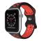 ColorPop Sportarmband Dual-Color Apple Watch 41/40/38 mm (M/L) Svart/Röd - Teknikhallen.se