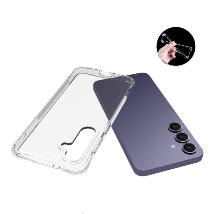 Bild 4,  Samsung Galaxy S24 FE Skal TPU Shockproof Transparent - Teknikhallen.se