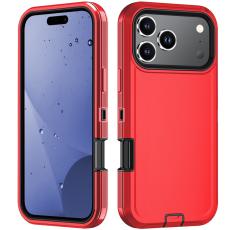  iPhone 17 Pro Skal Extreme Shockproof Hybrid R&ouml;d - Teknikhallen.se