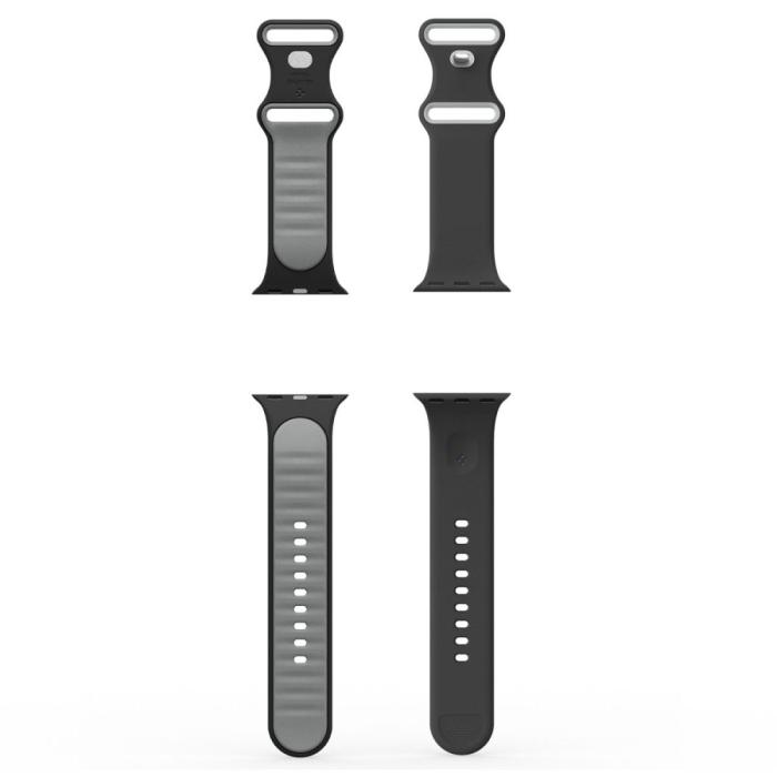 Bild 6, Spigen Spigen Apple Watch 42/41/40/38 mm Armband Nano Pop Black Sesame - Teknikhallen.se
