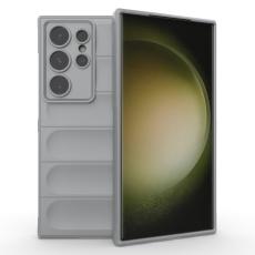  Samsung Galaxy S24 Ultra Skal Magic Shield Ljus Gr&aring; - Teknikhallen.se