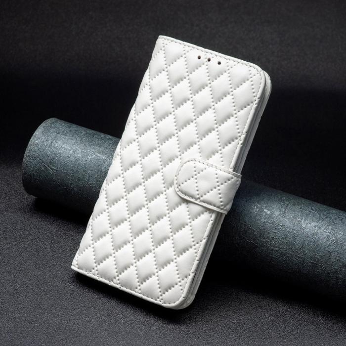 Bild 6,  Samsung Galaxy A54 5G Fodral Diamond Läder Vit - Teknikhallen.se