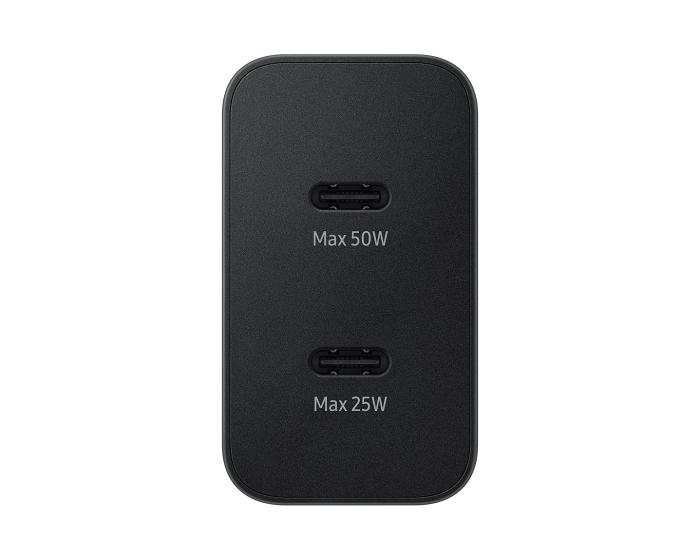 Bild 3, Samsung Samsung Original 50W 2x USB-C Laddare EP-T5020 Inkl. 1.8m USB-C Kabel Svart - Teknikhallen.se