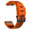  Klockarmband 26 mm Dual-Color Robust Orange/Svart - Teknikhallen.se