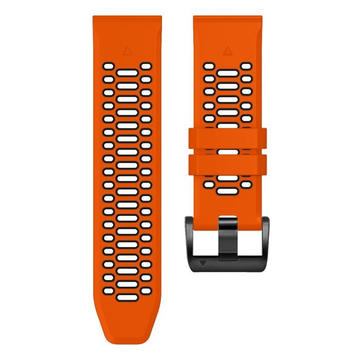 Bild 3,  Klockarmband 26 mm Dual-Color Robust Orange/Svart - Teknikhallen.se