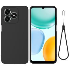  Honor X5c Plus Skal Liquid Silikon Svart - Teknikhallen.se