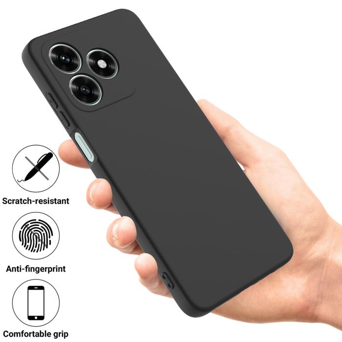 Bild 2,  Honor X5c Plus Skal Liquid Silikon Svart - Teknikhallen.se