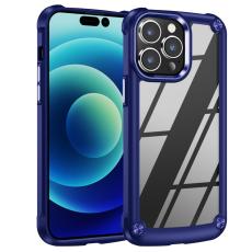  iPhone 16 Pro Max Skal Shockproof Hybrid Armor M&ouml;rk Bl&aring; - Teknikhallen.se