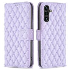  Samsung Galaxy A55 5G Fodral Diamond L&auml;der Lila - Teknikhallen.se