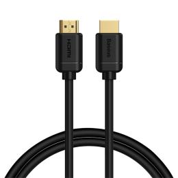 BASEUS Baseus 1m 4K 60Hz HD HDMI - HDMI Kabel Svart - Teknikhallen.se