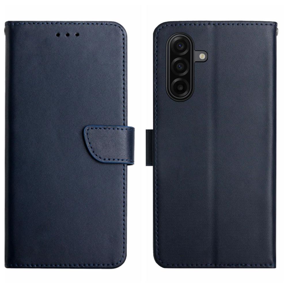  Samsung Galaxy S26 Plus Fodral Äkta Läder Blå - Teknikhallen.se