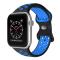 ColorPop Sportarmband Dual-Color Apple Watch 41/40/38 mm (M/L) Svart/Blå - Teknikhallen.se