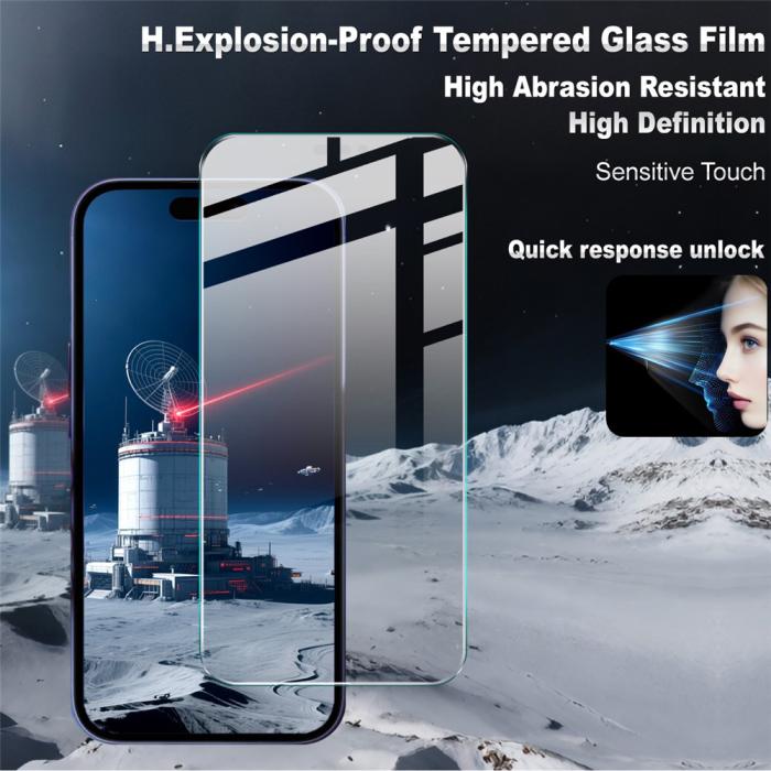 Bild 3, IMAK IMAK iPhone 17 Pro Max Skärmskydd Härdat Glas - Teknikhallen.se