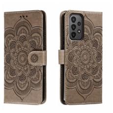 Samsung Galaxy A24 5G Fodral Mandala L&auml;der Gr&aring; - Teknikhallen.se