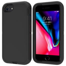  iPhone 7/8/SE (2020/2022) - Shockproof Hybrid Armor Skal - Svart - Teknikhallen.se