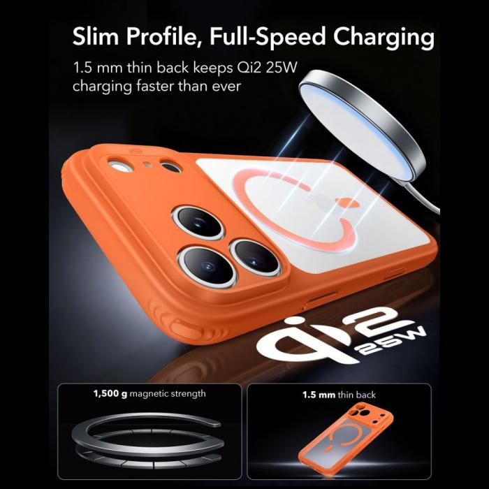 Bild 5, ESR ESR iPhone 18 Pro Max / 17 Pro Max Skal MagSafe Frostad Hybrid - Teknikhallen.se