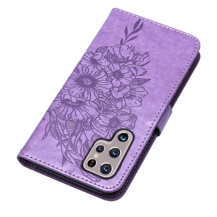 Bild 5,  Samsung Galaxy S23 Ultra Fodral Fjäril Tryck Lila - Teknikhallen.se