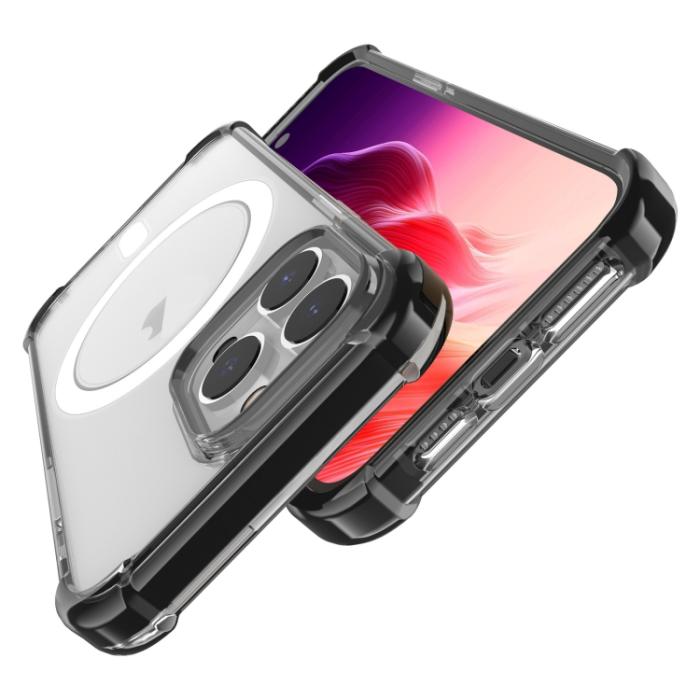 Bild 4,  iPhone 15 Pro Skal Shockproof MagSafe Hybrid Svart - Teknikhallen.se