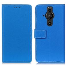  Sony Xperia Pro-I Fodral L&auml;der Bl&aring; - Teknikhallen.se