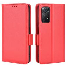  Xiaomi Redmi Note 11 Pro 5G Fodral Litchi Textur R&ouml;d - Teknikhallen.se