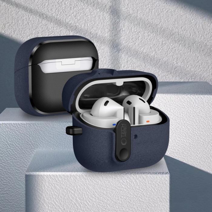Bild 4, Tech-Protect Tech-Protect Galaxy Buds 3/3 Pro/3 FE Skal Slim Hook Fluffy Blue - Teknikhallen.se