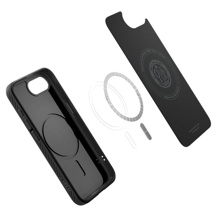 Bild 5, Spigen Spigen iPhone 17e / 16e Skal MagSafe Liquid Air Matt Svart - Teknikhallen.se